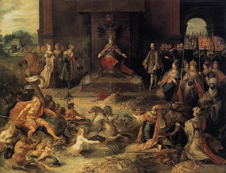 Frans Francken II Allegory on the Abdication of Emperor Charles V in Brussels Spain oil painting art